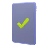 Smartphone with a green checkmark icon representing the Winbox mobile app download step